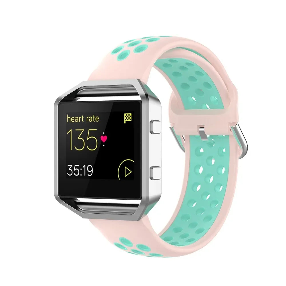 Silicone Sport Strap for the Fitbit Blaze/Versa/Versa 2/Lite Series (15 colours available)