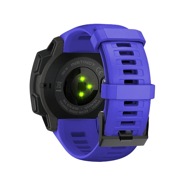 Silicone Strap for the Garmin Instinct 1/2/Esports/Solar Series (22mm) (13 colours available)u