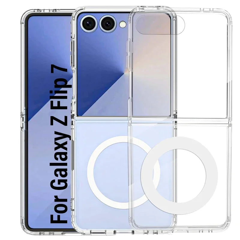 Transparent Magsafe Case for the Samsung Galaxy Z Flip7 (2 types of variant available)