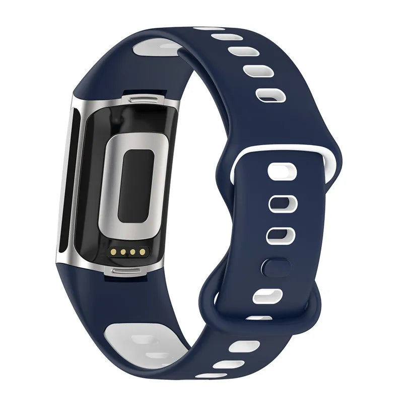 Rubber Sport Strap for the Fitbit Charge 5/6 Series (available in 21 colours)