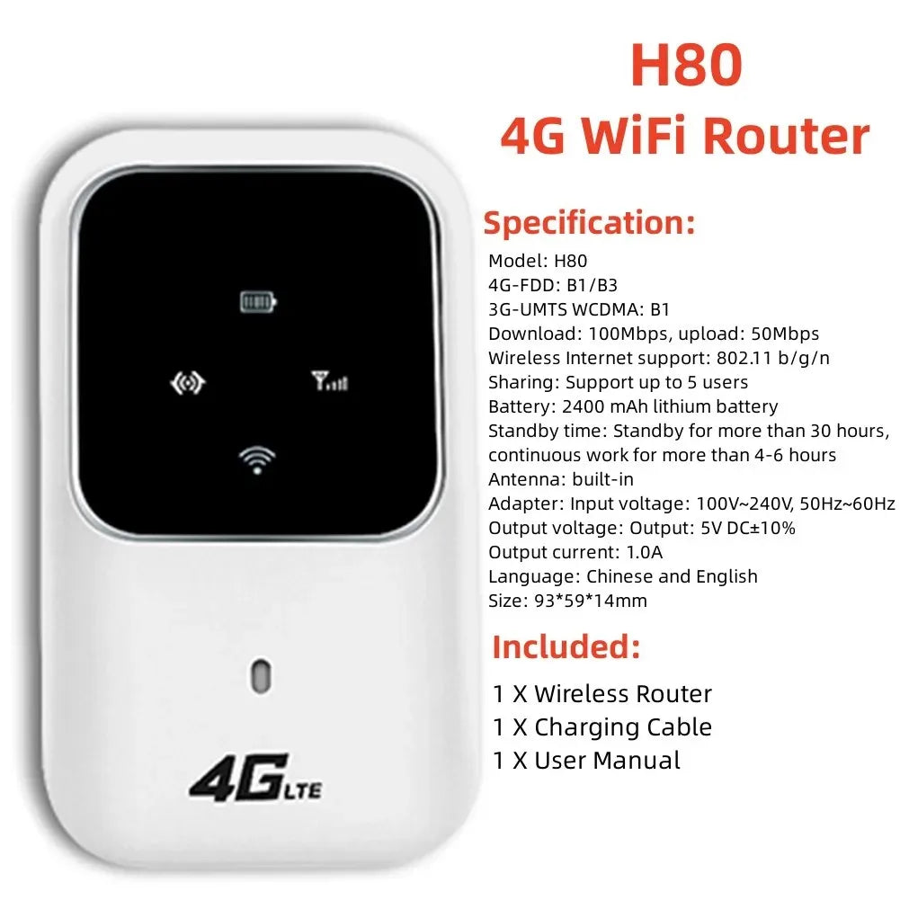 4G LTE Portable WiFi Router & Mobile Hotspot (8 different variants available)