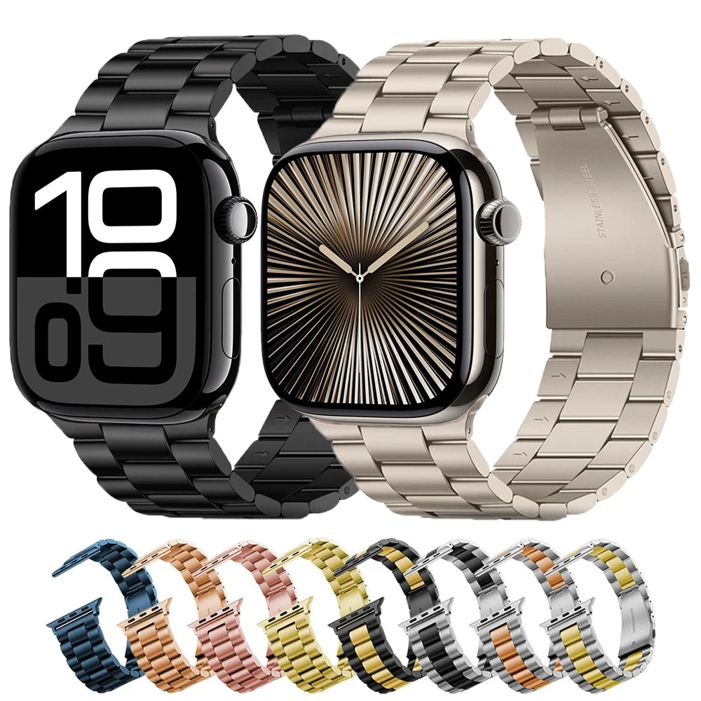 Stainless Steel Strap for the Apple Watch Ultra/Series 4–10 (38–49mm) (available in 15 colours)