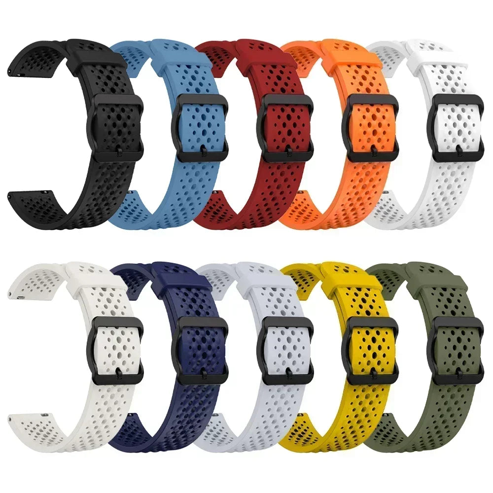 Silicone Strap for the Garmin Forerunner & Venu Series (20mm/22mm) (20 colours available)