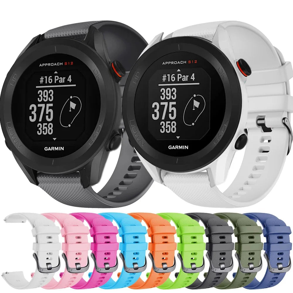 Watch Strap for the Garmin Approach S12/S42 Series - 20mm (available in 9 colours)