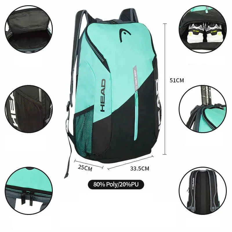 Padel Racket / Tennis Racket Backpack (5 colours available)