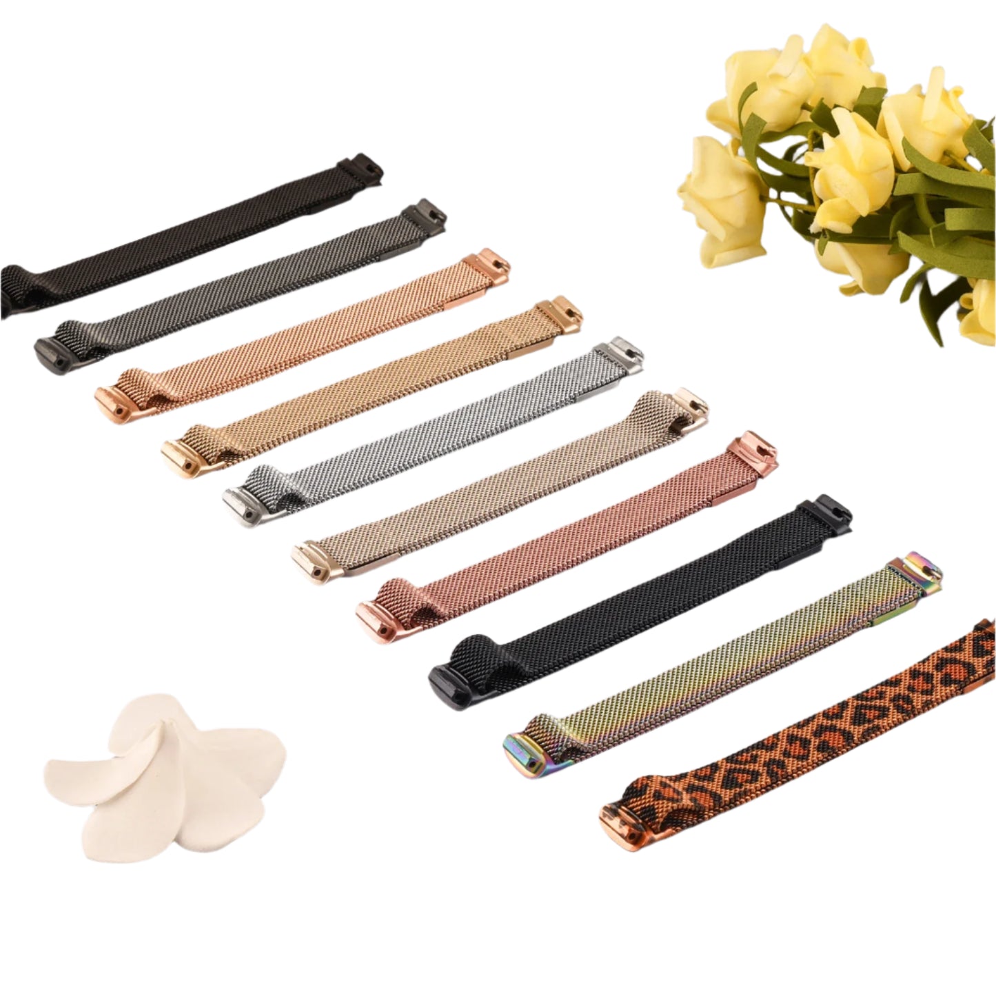 Magnetic Stainless-Steel Strap for the Fitbit Inspire 3 (10 colours available)