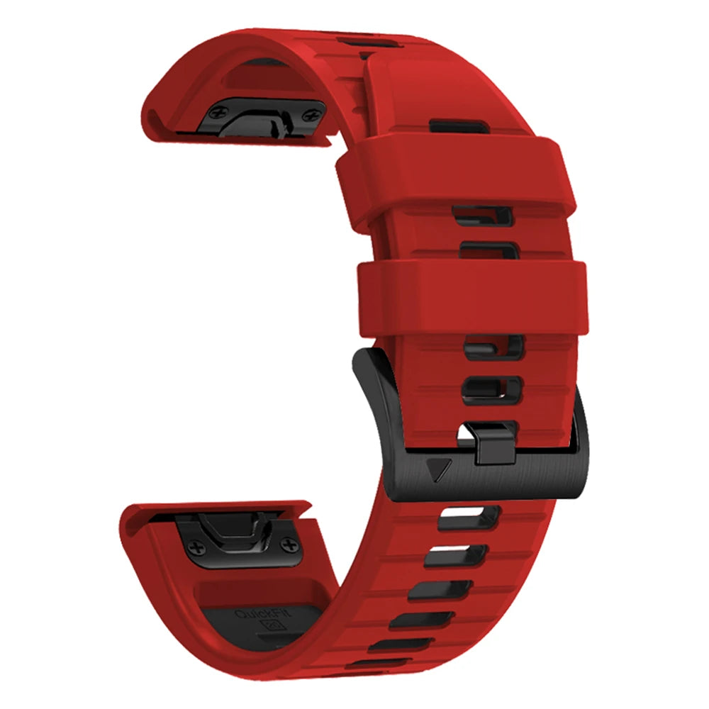QuickFit Silicone Sports Strap for the Garmin (22mm/26mm) (wide compatibility & 22 colours)