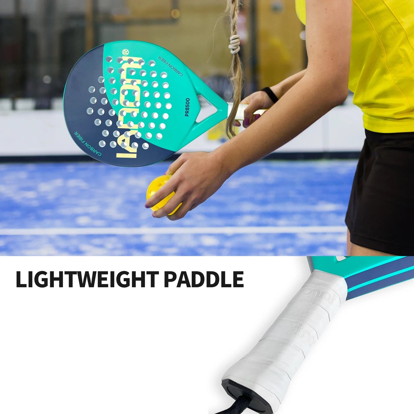 Padel Racket – Carbon Fiber with EVA Memory Foam Core
