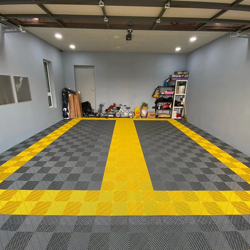 Vented Plastic Garage Floor Tile