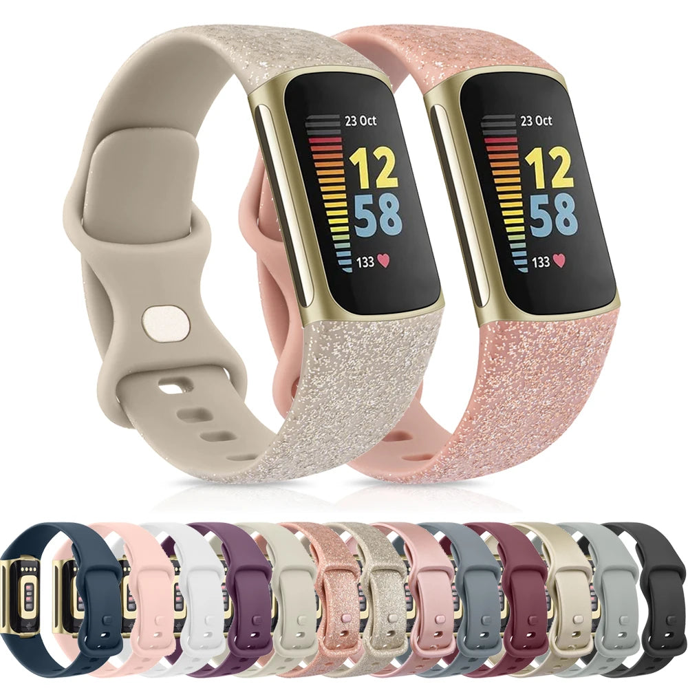 Silicone Sport Strap for the Fitbit Charge 5 Series (25 colours available)