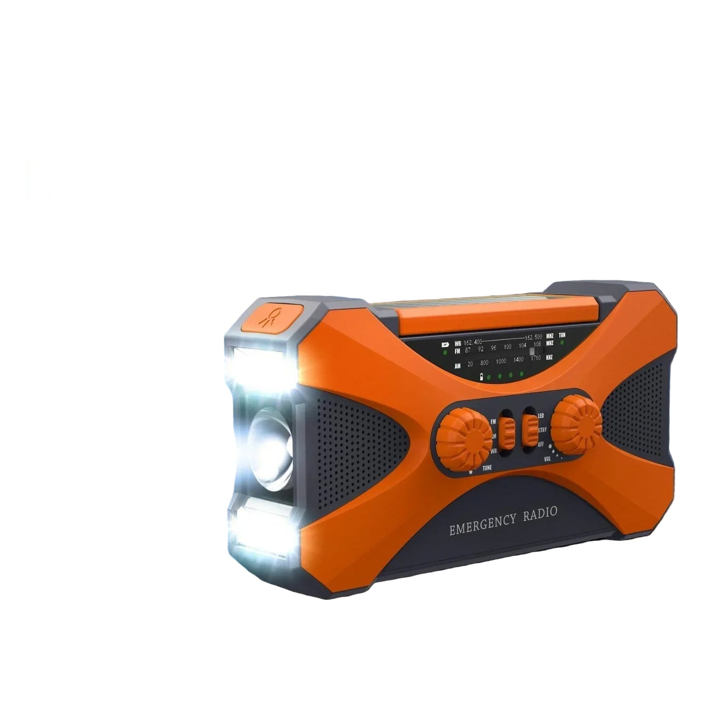 Multifunctional 10000mAh Solar Crank Radio (2 colours available)