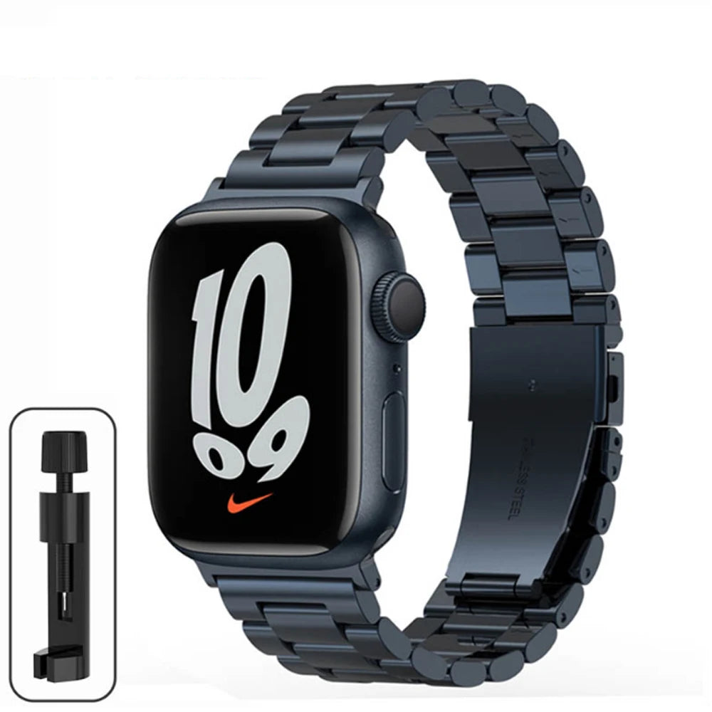 Stainless Steel Strap for the Apple Watch Ultra/Series 4–10 (38–49mm) (available in 15 colours)