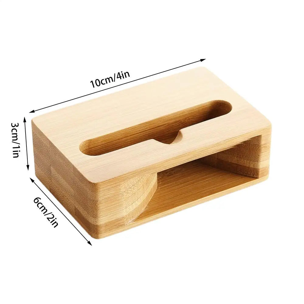 Wooden Phone Stand with Passive Speaker Amplifier