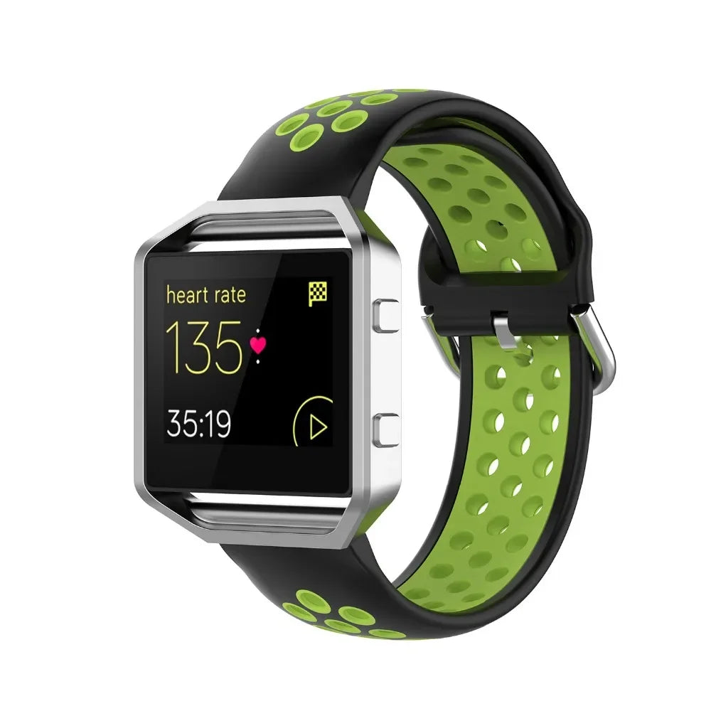 Silicone Sport Strap for the Fitbit Blaze/Versa/Versa 2/Lite Series (15 colours available)