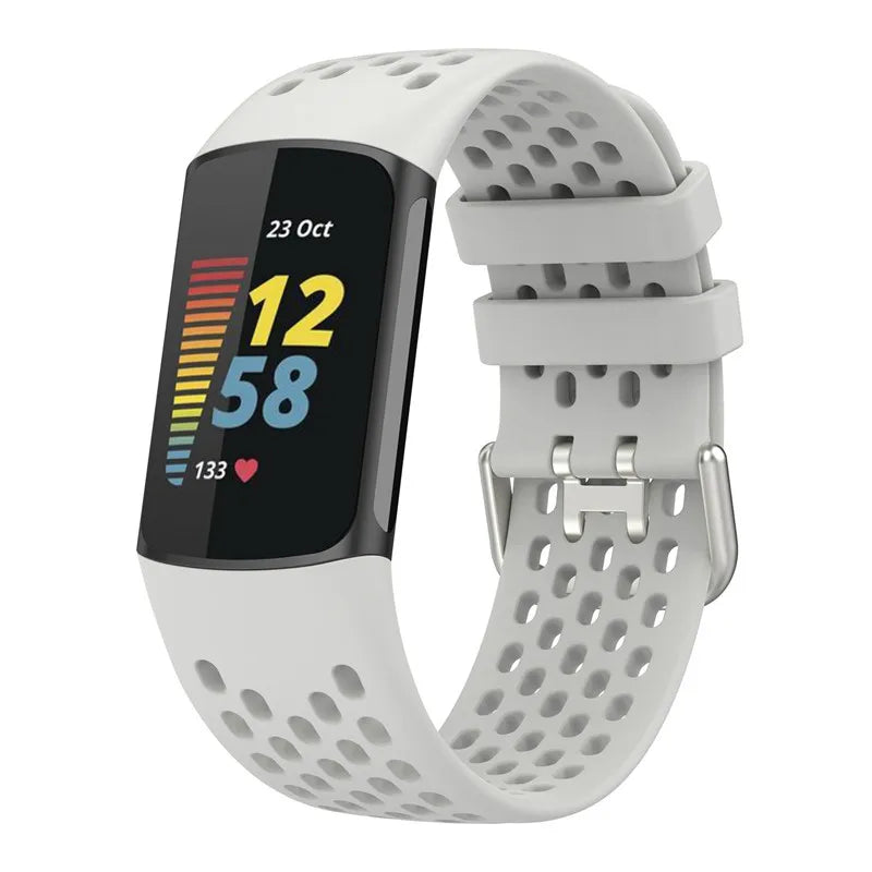 Rubber Sport Strap for the Fitbit Charge 5/6 Series (available in 21 colours)