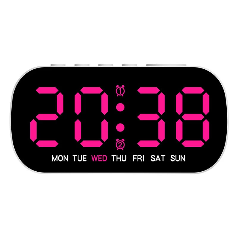 Digital Alarm Clock – USB Powered LED (different colours available)