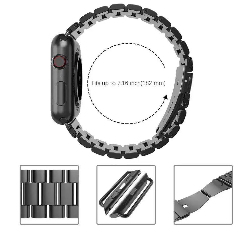 Stainless Steel Strap for the Apple Watch Ultra/Series 4–10 (38–49mm) (available in 15 colours)