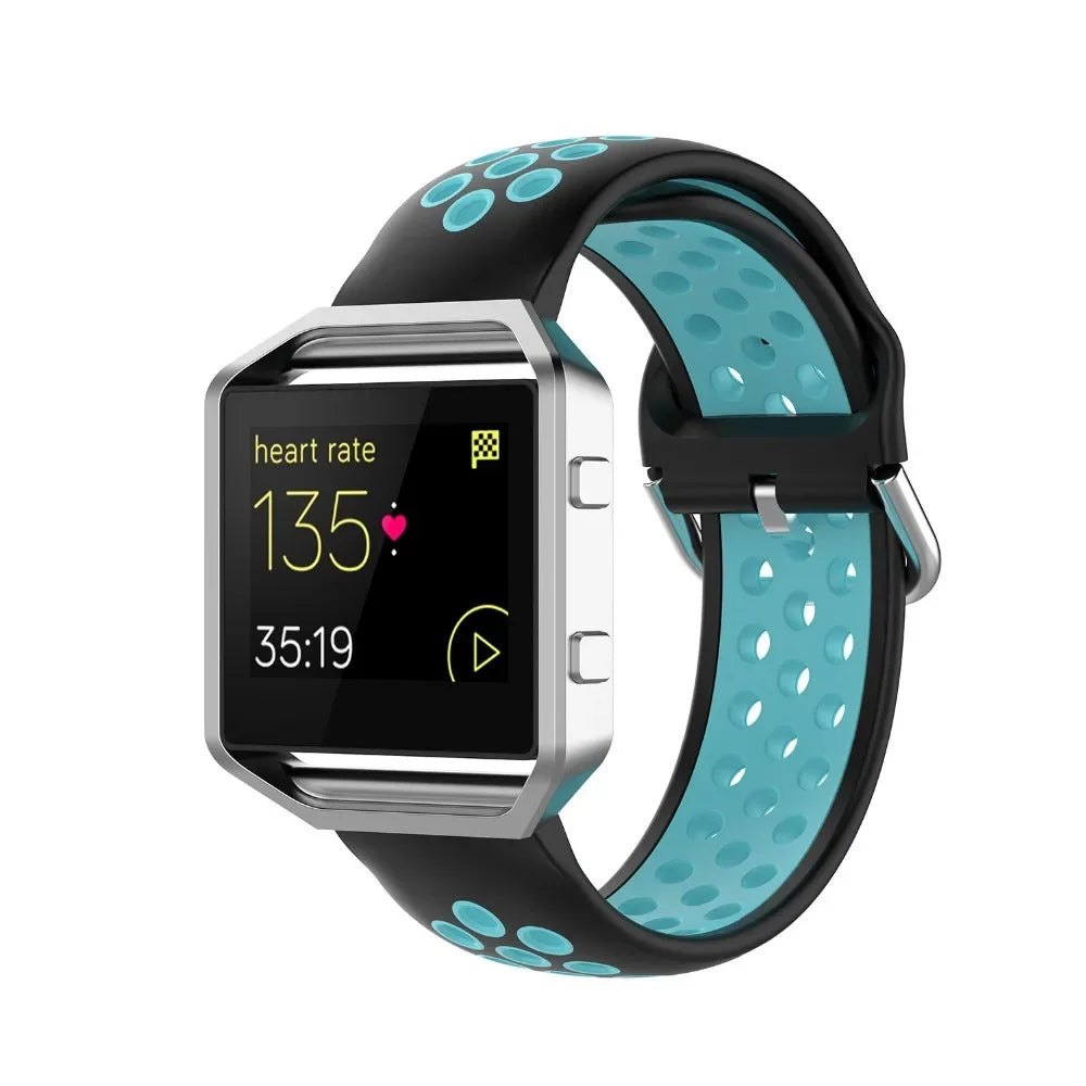 Silicone Sport Strap for the Fitbit Blaze/Versa/Versa 2/Lite Series (15 colours available)