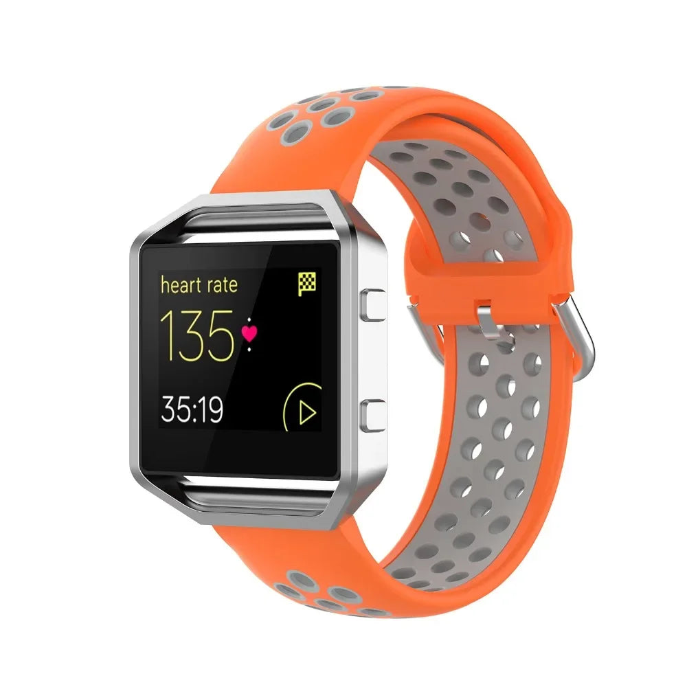 Silicone Sport Strap for the Fitbit Blaze/Versa/Versa 2/Lite Series (15 colours available)
