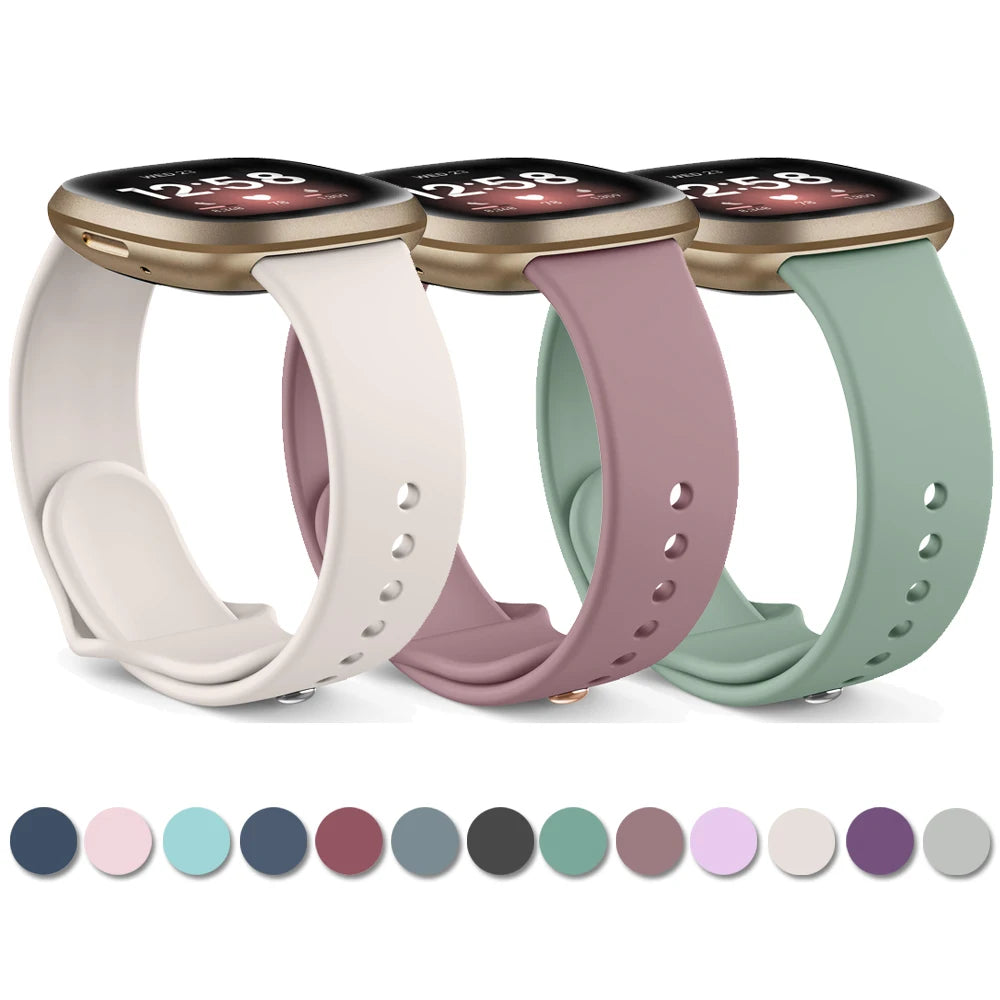 Silicone Watch Band for Fitbit Sense (available in 17 colours)