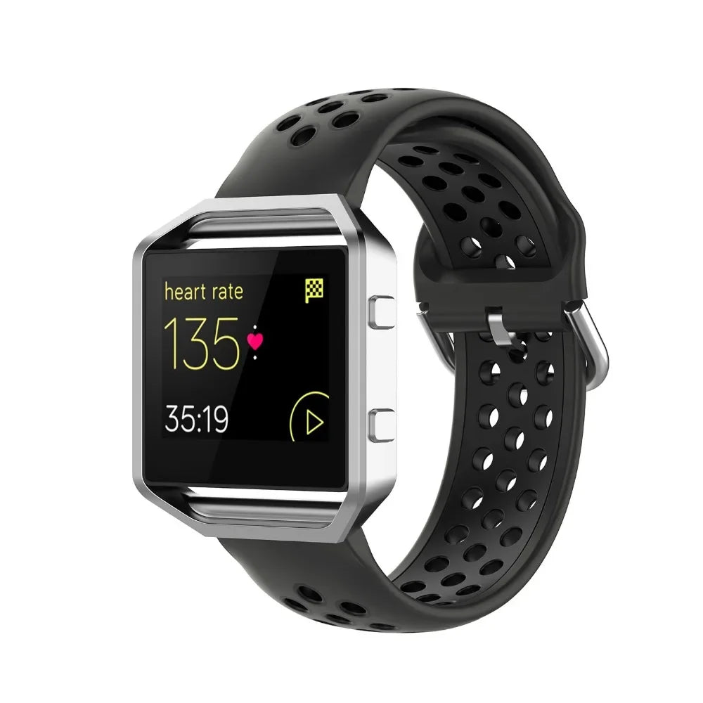 Silicone Sport Strap for the Fitbit Blaze/Versa/Versa 2/Lite Series (15 colours available)