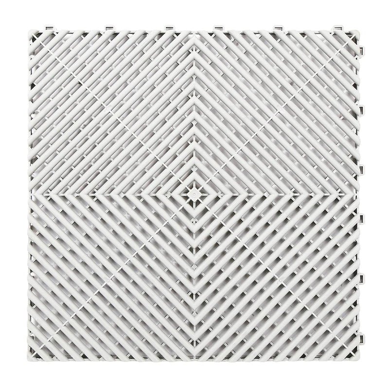 Vented Plastic Garage Floor Tile