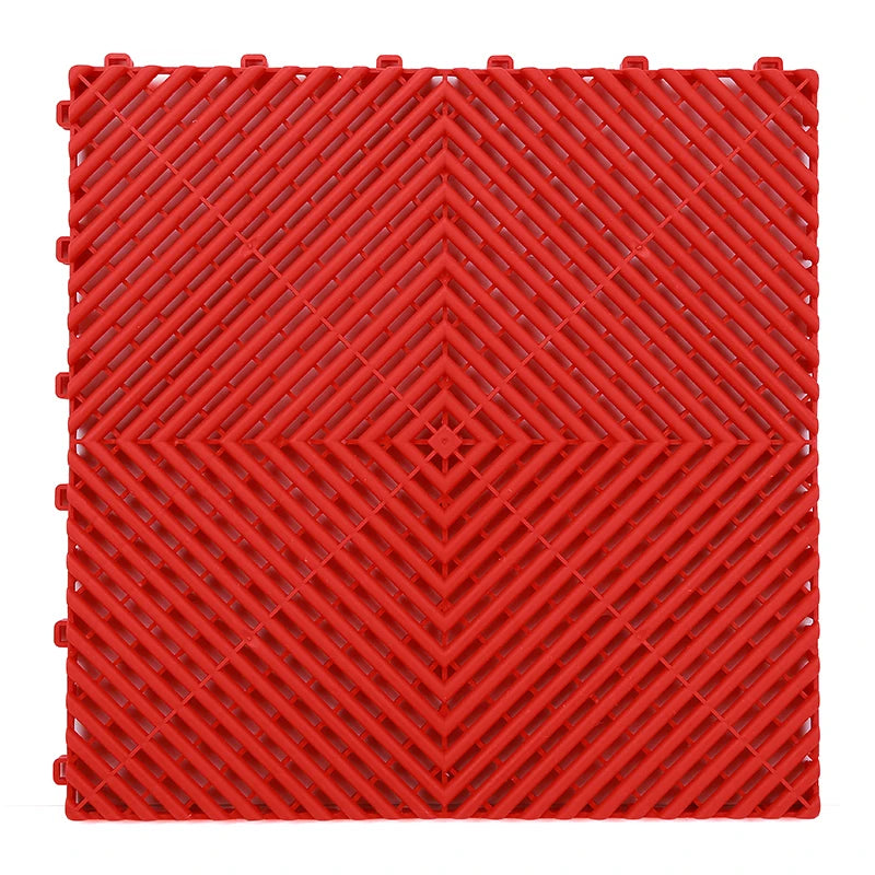 Vented Plastic Garage Floor Tile