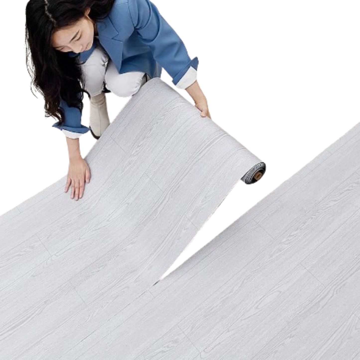 Thick Wood Grain PVC Floor Sticker (40cm) (available in 5 designs)