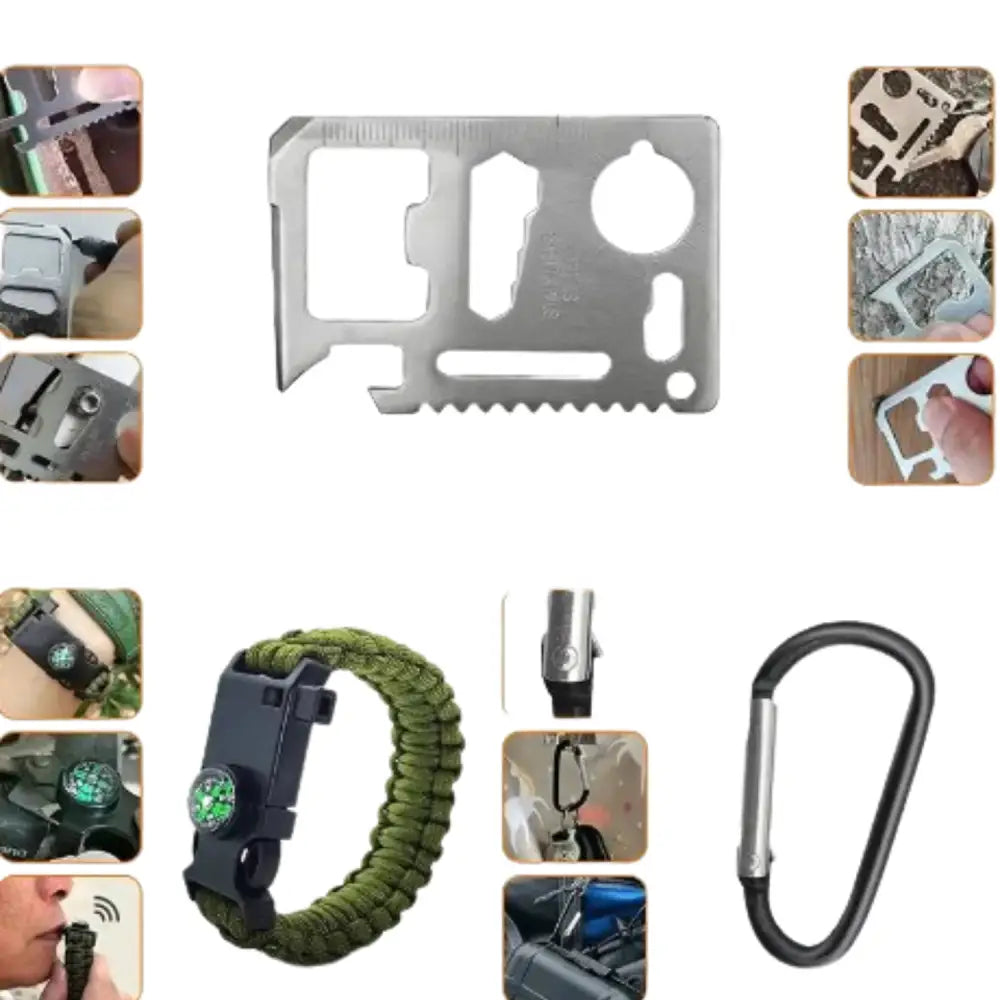 All-in-One Survival Kit – Tactical Tools for Hiking & Emergencies - SS