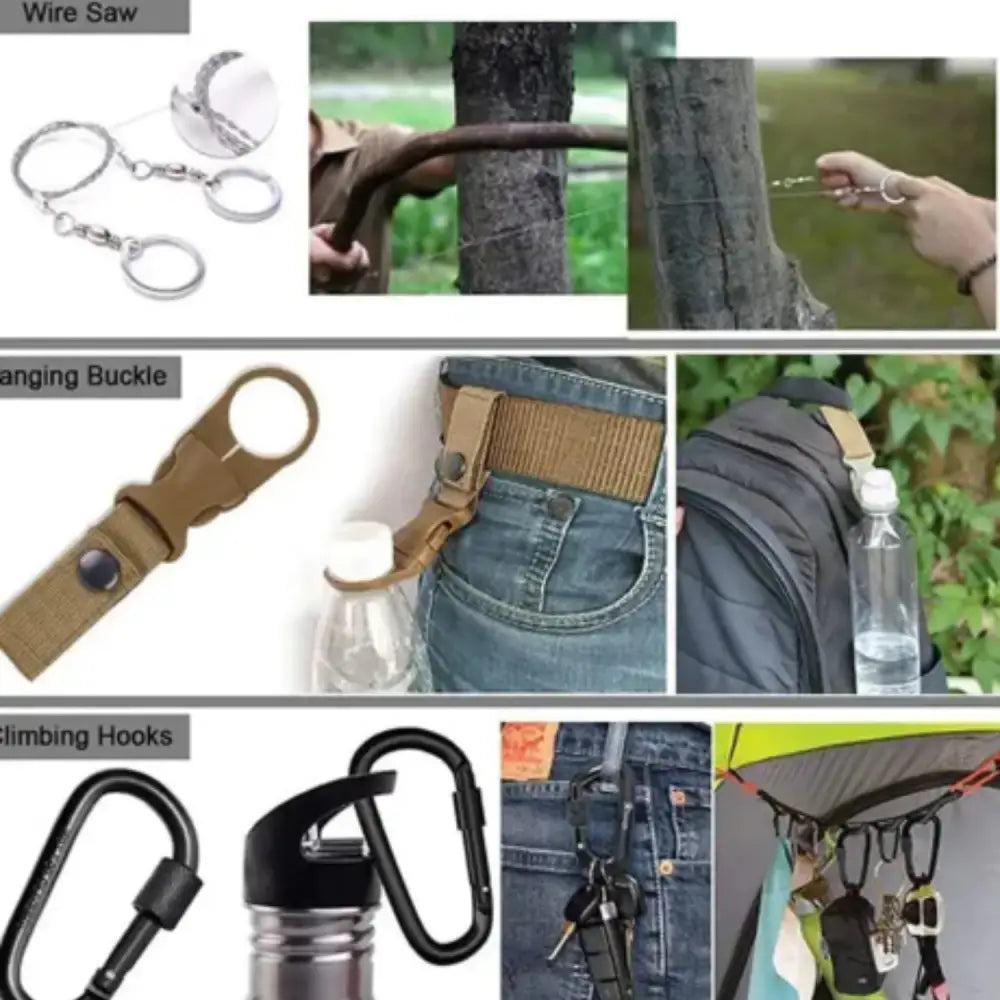 All-in-One Survival Kit – Tactical Tools for Hiking & Emergencies - SS