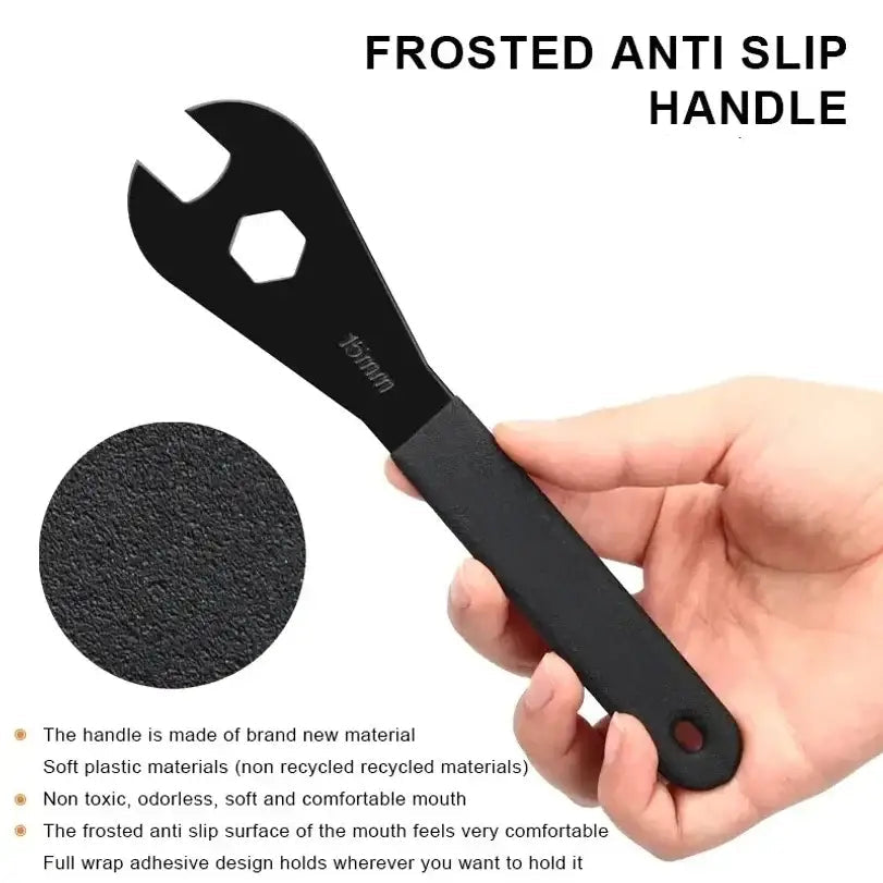 Bicycle Pedal Wrench 15mm Durable For MTB Mountain Bike Hubs Install Remover Removal Spanner Road Cycling Repair Tools