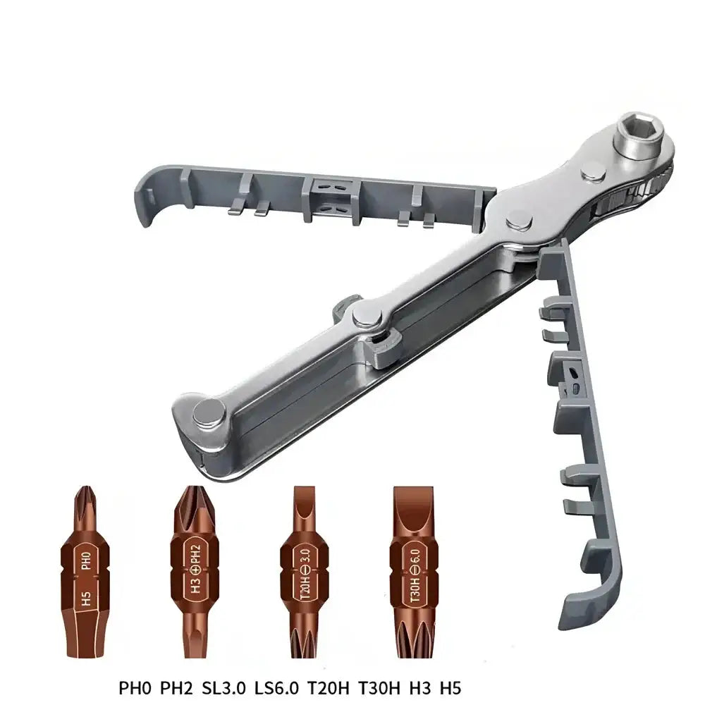 Bidirectional Right-Angle Ratchet Screwdriver Set - HBC