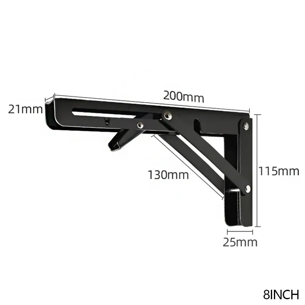 Black Folding Table Brackets for RV & Camper (2PCS) - SS