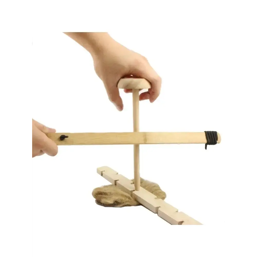 Bow Drill Kit Fire Starter Primitive Wood Survival Practice Friction Fire Tool for Scout Outdoor Activity Teaching