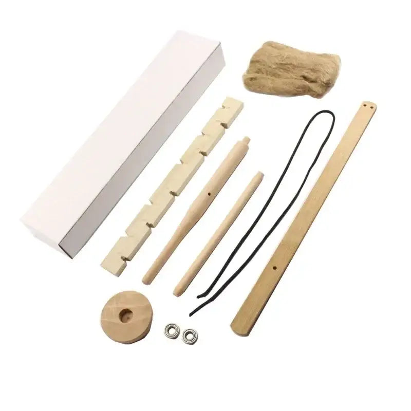 Bow Drill Kit Fire Starter Primitive Wood Survival Practice Friction Fire Tool for Scout Outdoor Activity Teaching