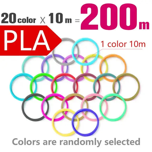 Brilliant Colour 3D Pen Filament (1.75mm ABS/PLA/PCL) - 200m / Filament - SS
