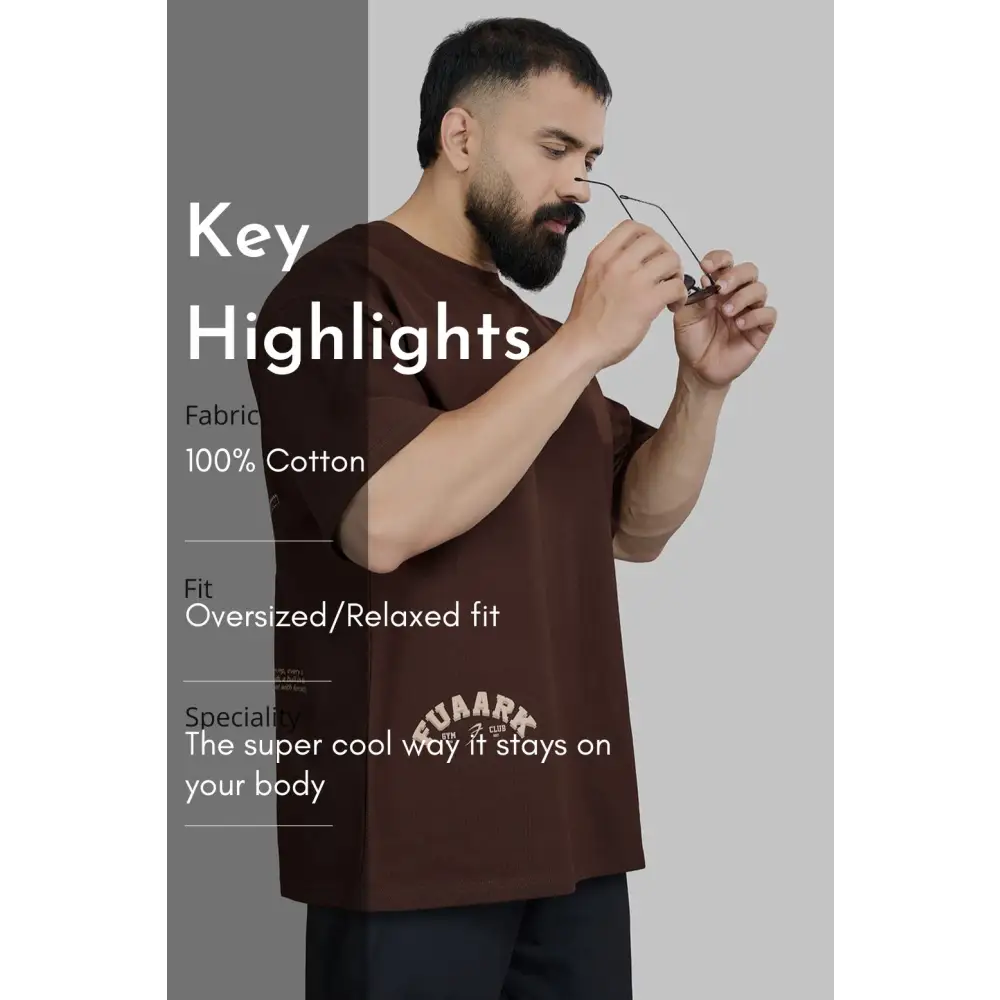 Bull Oversized T-shirt Coffee - Tshirts
