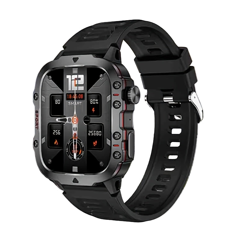 LIGE Men's Smartwatch – Voice Assistant, Breathing Exercises, Raise-to-Wake Screen (4 colours available)