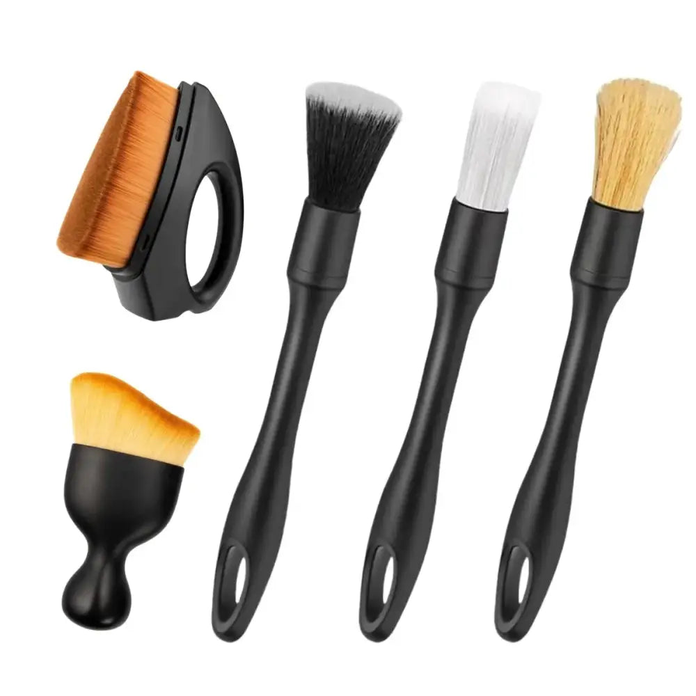 Car Detailing Brush Set (4–5PCS) - 5PCS Brush Set B - HBC