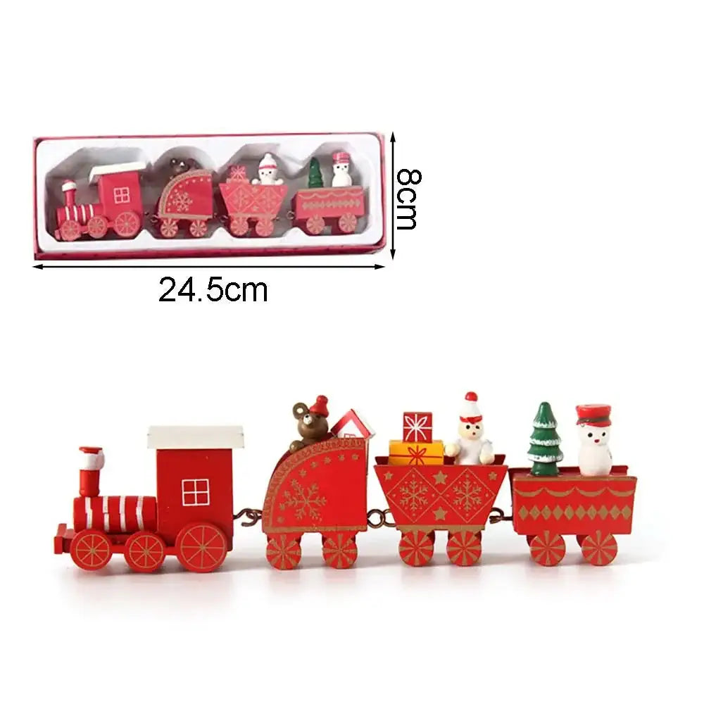 Christmas Wooden Train - Red Style B - SS