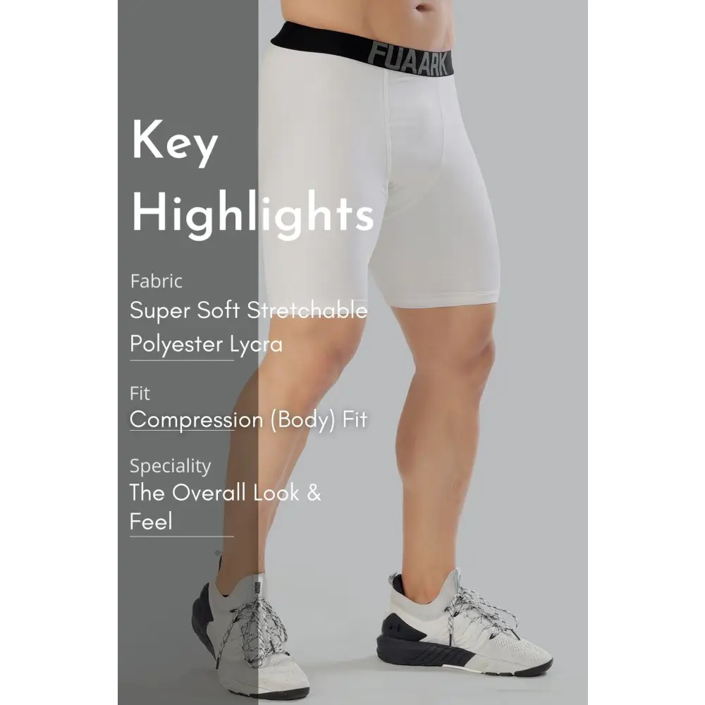 Compression Shorts White