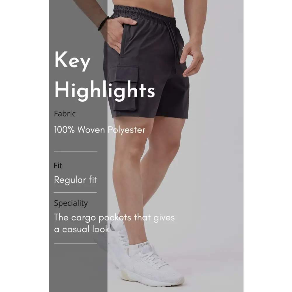 Delta Cargo Shorts Grey - Shorts