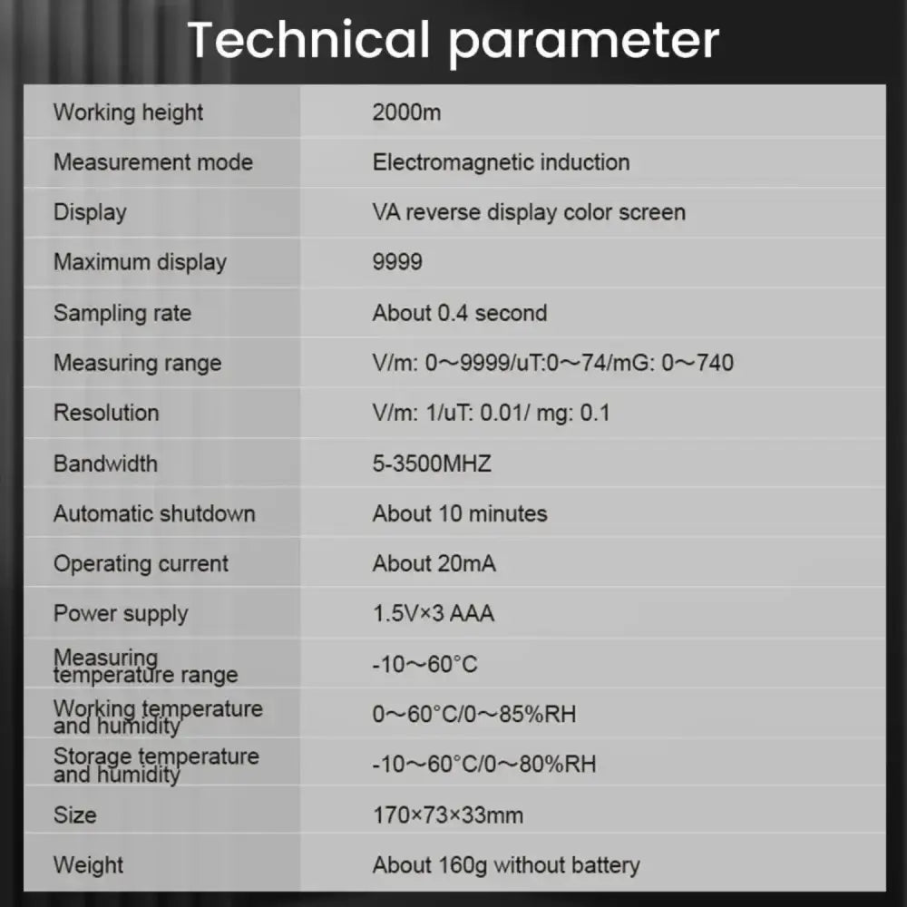 Digital EMF Meter