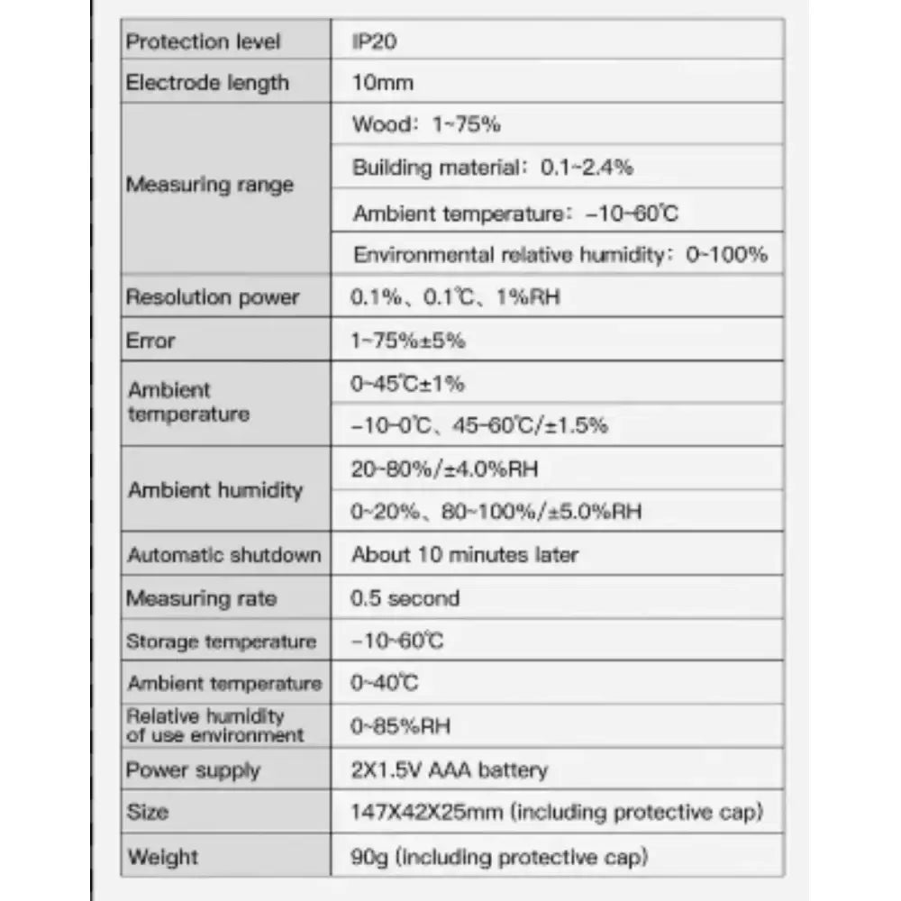 Digital Moisture Meter For Wood Concrete Cement & Brick - WM700