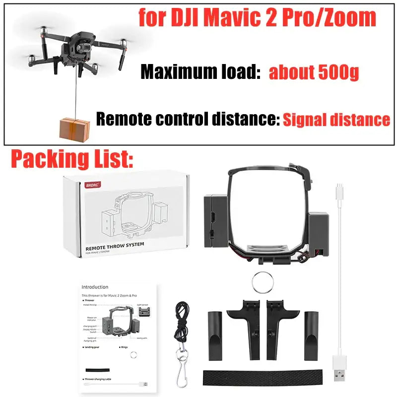 DJI Mavic 2 Drone Dropper - Airdrop System / DJI Mavic 2 Pro/Zoom - HBC