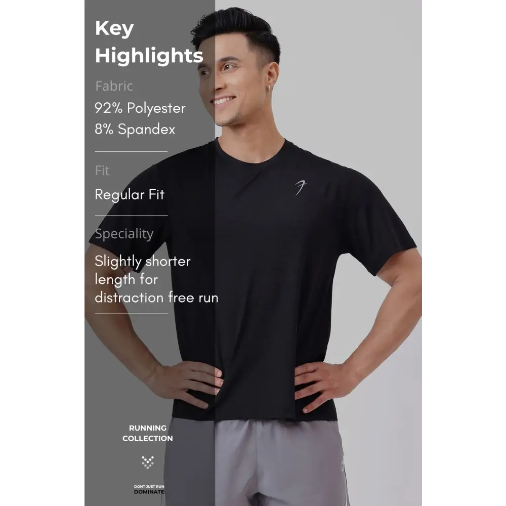 Ember Running T-shirt Black - Tshirts