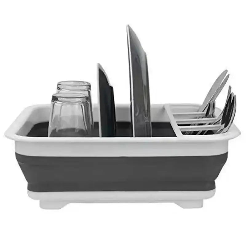 Foldable Dish Rack & Sink for RV Camper & Boat - SS