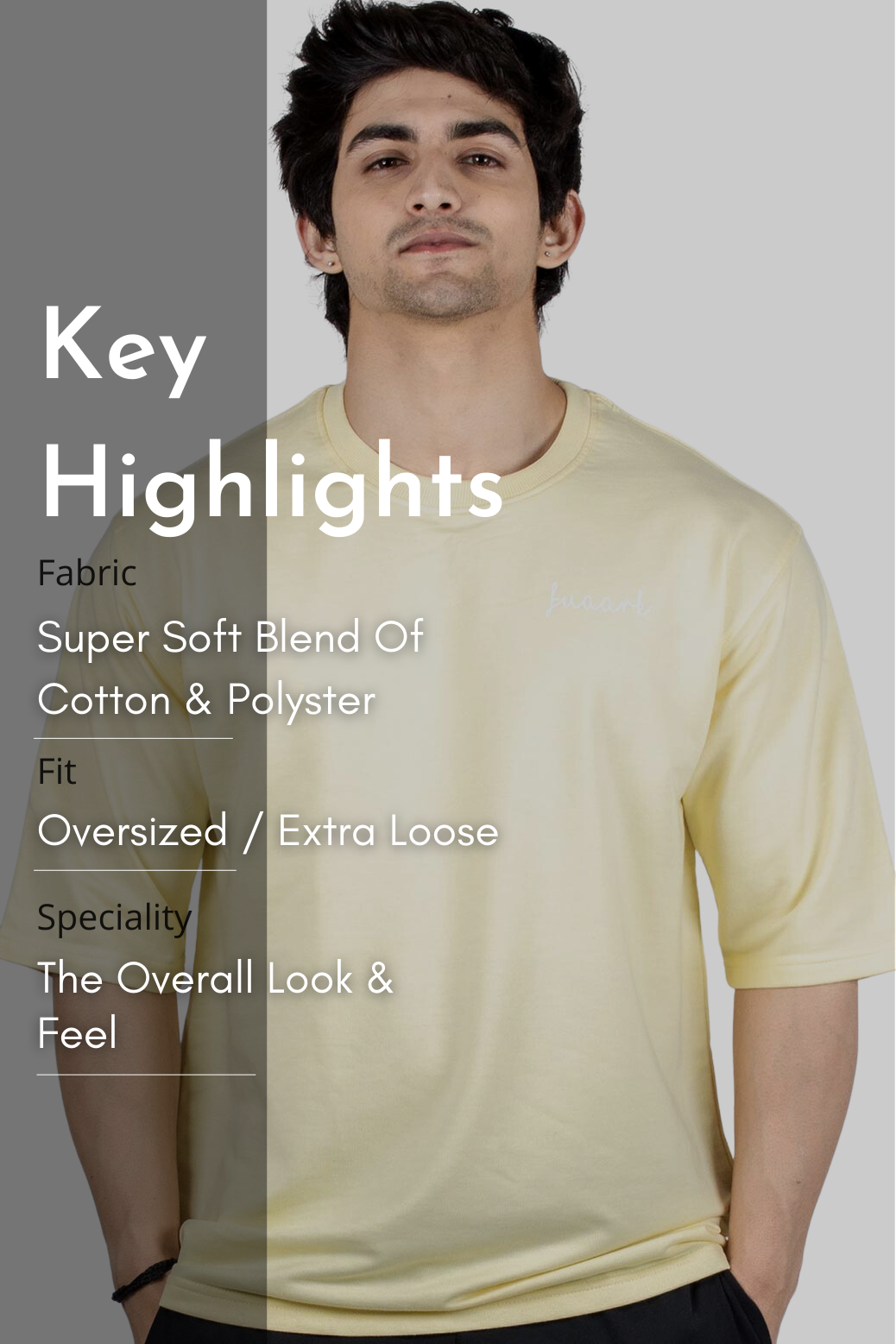 Oversized T-shirt Yellow