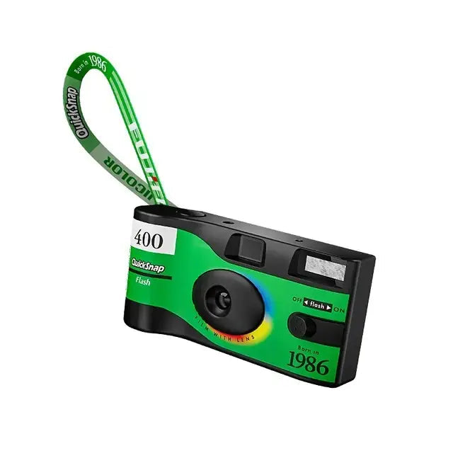 Fuji Disposable Film Camera QuickSnap 1986 Gift Box Set Vintage Film Machine Photo Printer (Expiration date: December