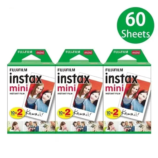 Fujifilm Instax Mini White Edge Instant Film 10-100 Sheets Link Fuji Instant Photo Camera Refill For Mini